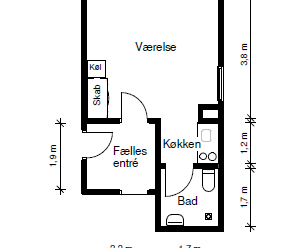 1-værelses studiebolig - Photo 2