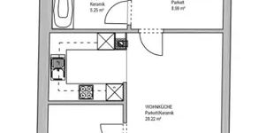 INNSTRASSE, 58 m2 Altbau, 2 Zimmer, Komplettküche, Wannenbad, Parketten, gefördert - Photo 3