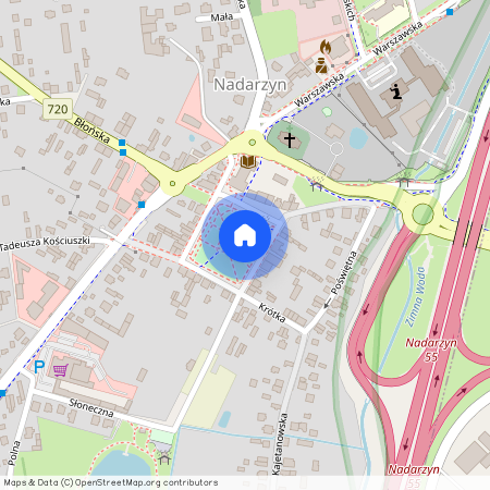 ul. Krótka, Nadarzyn, Nadarzyn, pruszkowski, mazowieckie