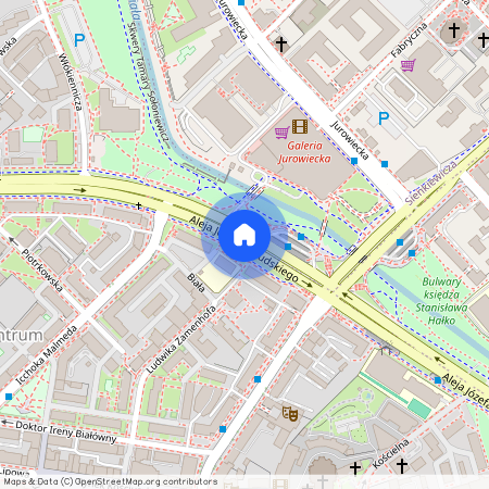 ul. Aleja Józefa Piłsudskiego, Centrum, Białystok, podlaskie