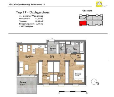 Terrassenwohnung mit 4 Zimmern zur Miete mit Kaufoption - Foto 3