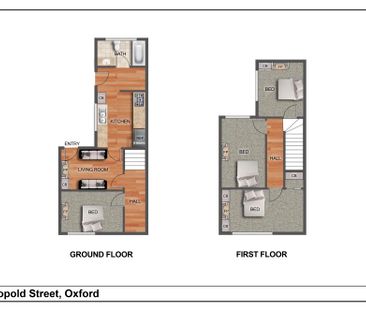 Ground Floor Front Bedroom (Double), 4 Leopold Street, Oxford OX4 1PS - Photo 6