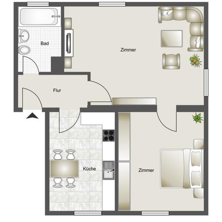 2-Zimmer Wohnung in Gerthe - Photo 4