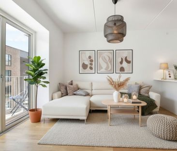 Stilfuld 2-værelses lejlighed med egen terrasse og stor stue - Foto 2