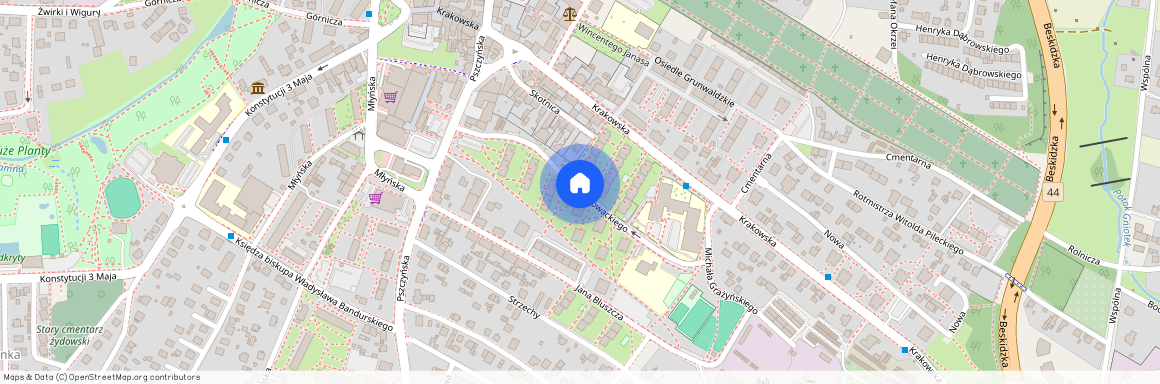 ul. Juliusza Słowackiego, Mikołów, mikołowski, śląskie