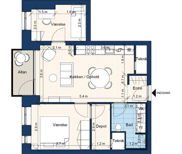 Frederiksbrovej 6, 11. Dør 5 - Photo 2