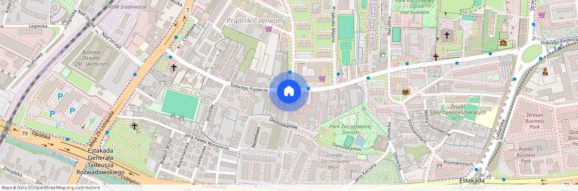 ul. Dominikanów, Prądnik Czerwony, Prądnik Czerwony, Kraków, małopolskie