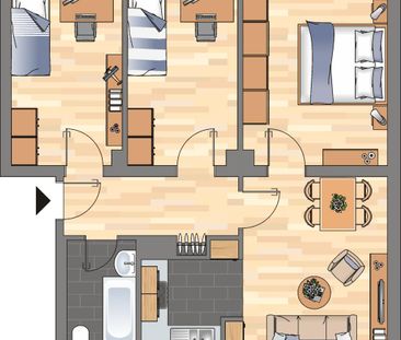 2-Zimmer-Wohnung in Wilhelmshaven Fedderwardergroden - Foto 1