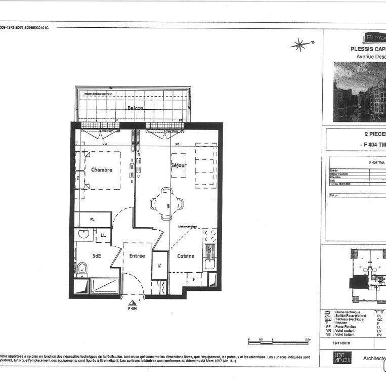 Location appartement 2 pièces, 39.78m², Le Plessis-Robinson - Photo 1