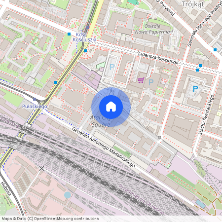 ul. gen. Antoniego Madalińskiego, Przedmieście Oławskie, Krzyki, Wrocław, dolnośląskie