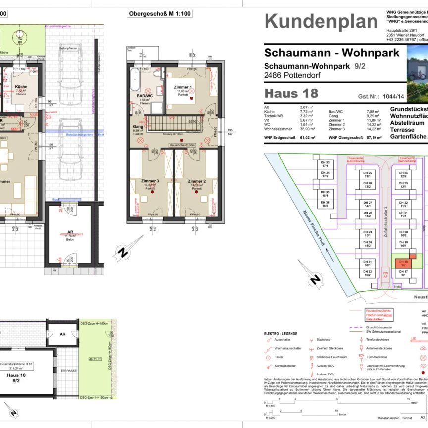 Ihr neues Zuhause zur Miete in Pottendorf: Doppelhäuser mit Fußbodenheizung! 9/2 - Haus 18 - Foto 1