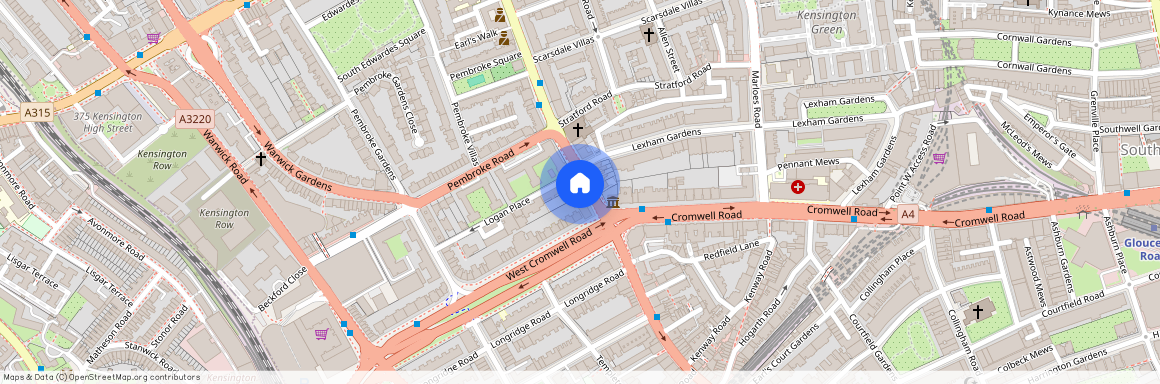 Earls Court Road, Kensington, W8, London