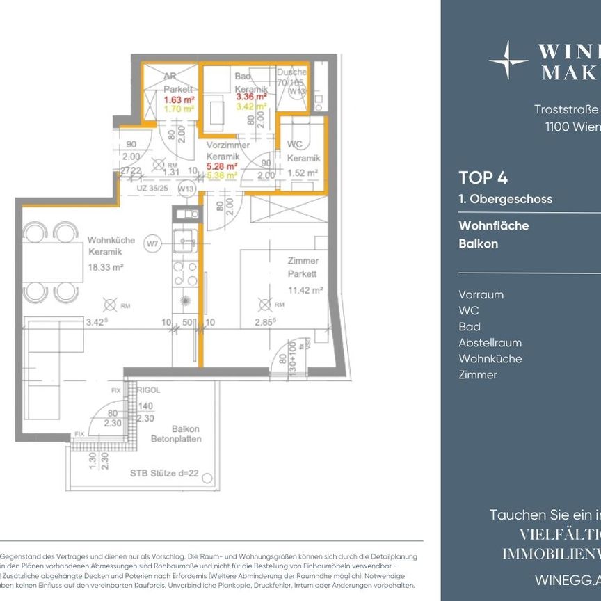 ERSTBEZUG in modernen NEUBAU mit FREIFLÄCHEN! - Top 4 - Photo 1