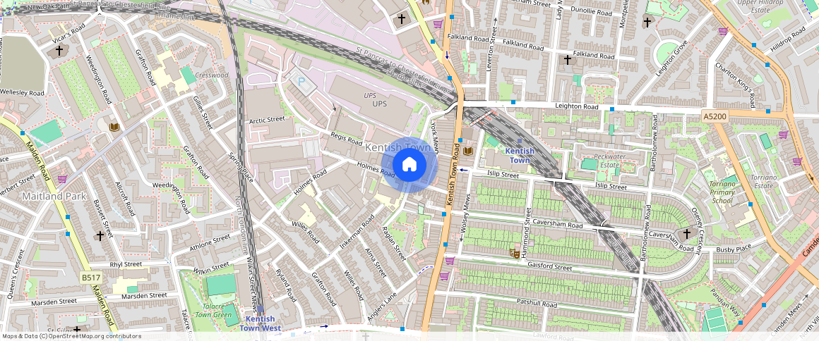 Holmes Road, Kentish Town, NW5, London