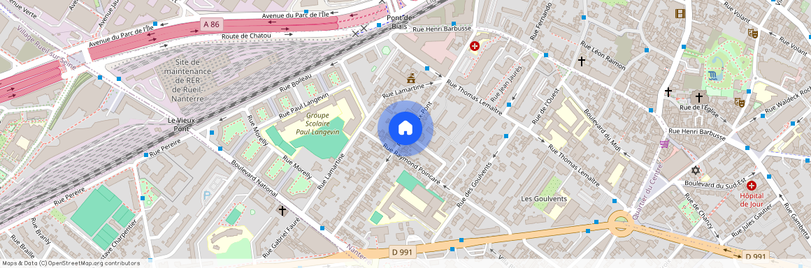 Rue du Vieux-Pont, Francja, Nanterre