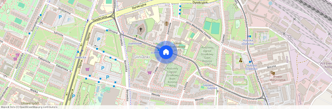 ul. Gliniana, Huby, Krzyki, Wrocław, dolnośląskie