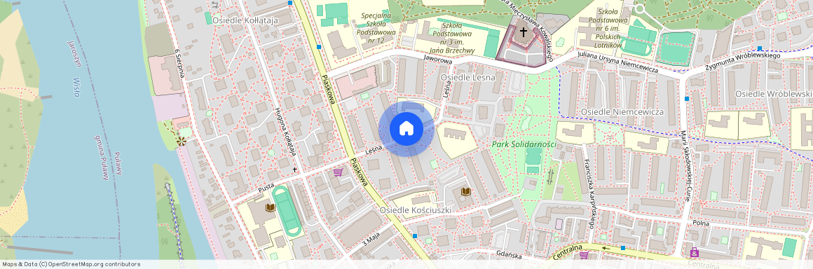 ul. Leśna, Puławy, puławski, lubelskie