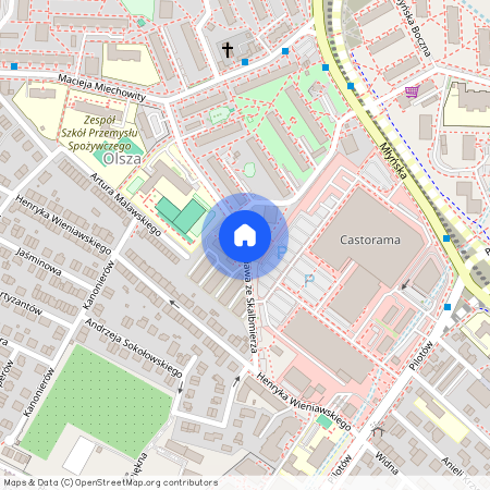 ul. Stanisława ze Skalbmierza, Olsza, Prądnik Czerwony, Kraków, małopolskie