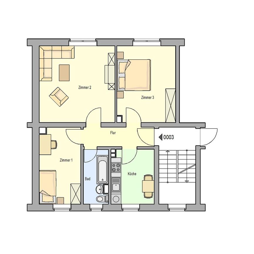 Ruhige Wohnlage, praktischer Grundriss - Photo 2