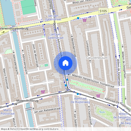 Admiraal De Ruijterweg 108-3, Trompbuurt, 1056GR, Amsterdam