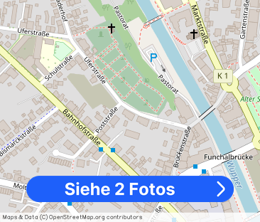 Schöne 2-Zimmerwohnung im 1. OG in Citylage von Leichlingen (nur mi... - Foto 1