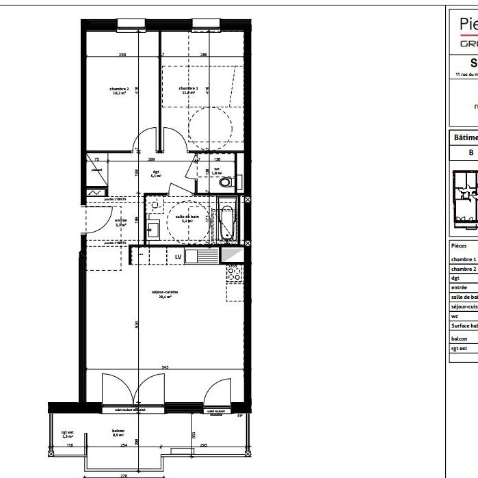 Location Appartement 3 pièces 65m² - Photo 1