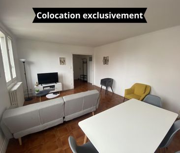 Chambre meublé -Appartement meublé de type 5 pour COLOCATION - Photo 5