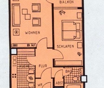 2- Zimmer Wohnung, Aufzug, Balkon, Parkplatz, frei ab 15.12. - Photo 1