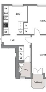 Bandhagen - 2rok - 3mån - 12.650kr/mån - Photo 4