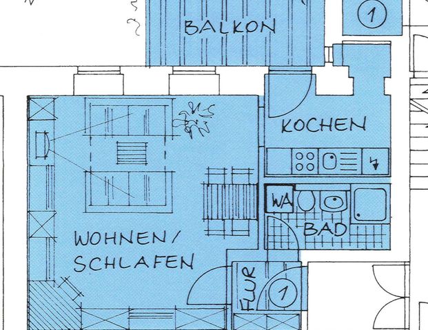 Komplette Innenhofausrichtung - Balkon - !!! - Foto 1