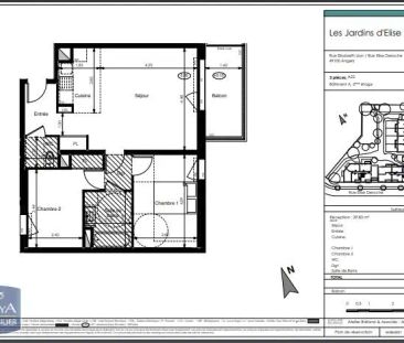 Appartement à louer 3 pièces 59.87m² - Photo 2