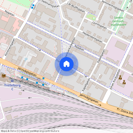 Trelleborg, Skåne, Östergatan 20 A