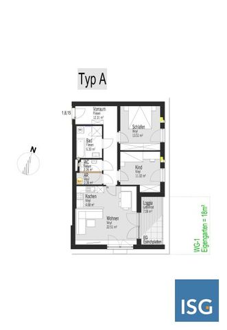 NEUBAU! 3-Zimmer-Mietkauf-Wohnung Top 8 im 1. OG (Eigenmittel erforderlich) - Foto 3