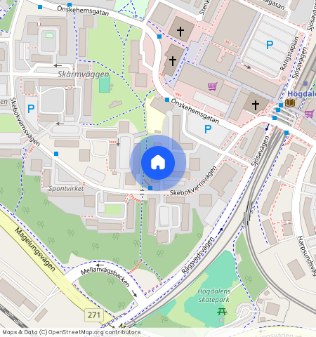 Skebokvarnsvägen **, Högdalen