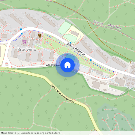 ul. Władysława Cieszyńskiego, Brodwino, Sopot, pomorskie