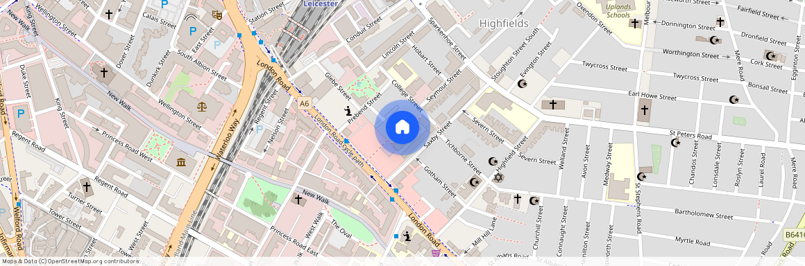 College Avenue, Train Station, Leicester