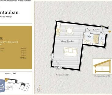 Location Appartement 1 pièce 41m² MONTAUBAN 82000 - Photo 3