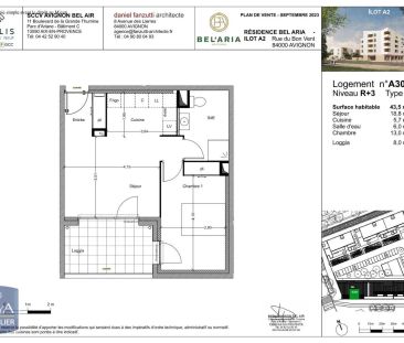 Appartement à louer 2 pièces 43.5m² - Photo 2