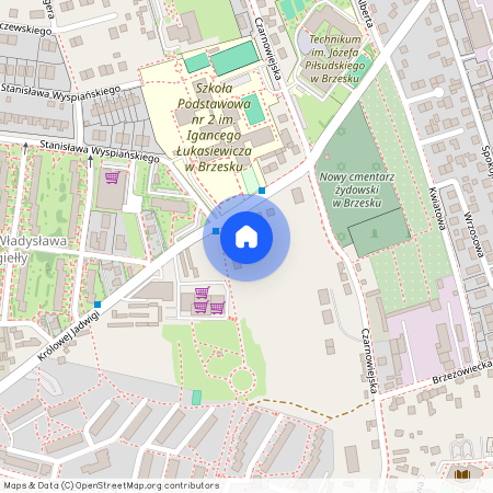 ul. Królowej Jadwigi, Brzesko, Brzesko, brzeski, małopolskie