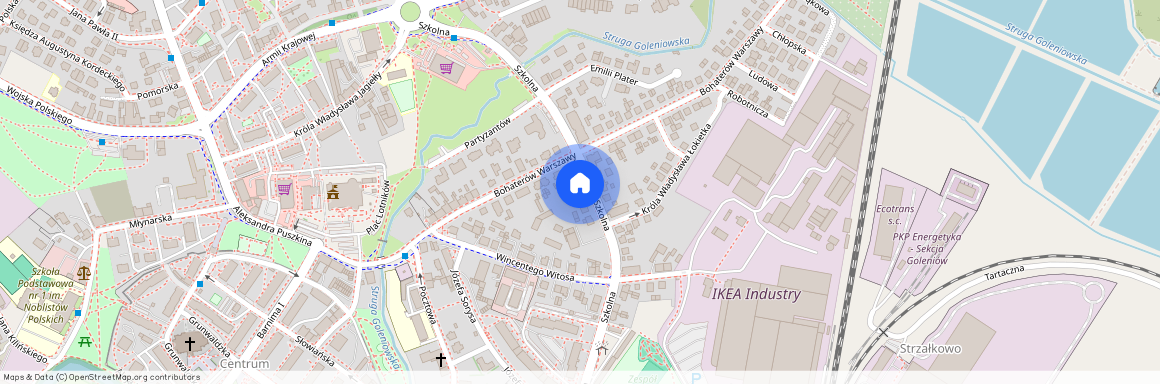 Szkolna 10, Goleniowski (pow.), Goleniów (gm.), Goleniów