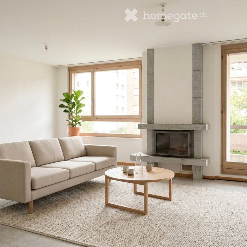 Appartement avec cheminée et balcon de 3.5 pcs - Foto 1
