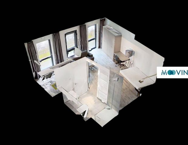 URBAN BASE: Vollmöbliertes 1-Zimmer-Large-Apartment mit EBK, TERRASSE, ALL-IN-MIETE, UVM. am Rheinufer - Photo 1