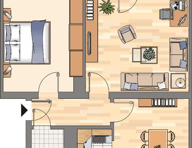 Demnächst frei! 2-Zimmer-Wohnung in Hagen Eilpe - Photo 1