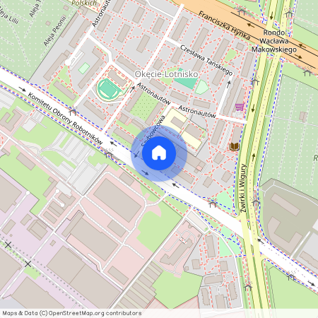 ul. Komitetu Obrony Robotników, Okęcie, Włochy, Warszawa, mazowieckie