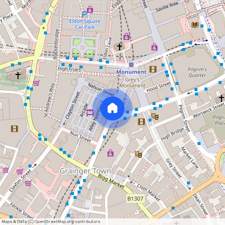 Monument Apartments, Grainger Street, NE1 5AY, Newcastle Upon Tyne
