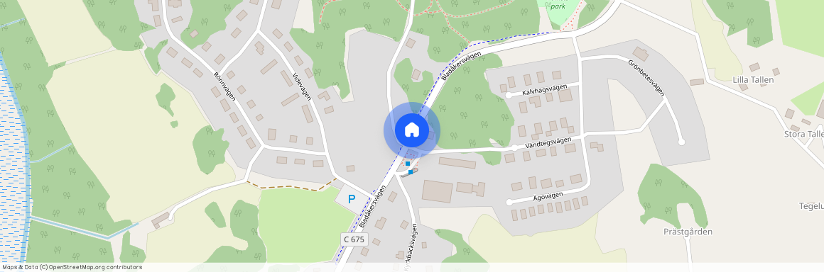 Bladåkersvägen, Knutby
