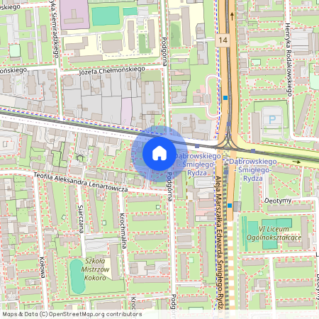 ul. gen. Jarosława Dąbrowskiego, Chojny, Górna, Łódź, łódzkie