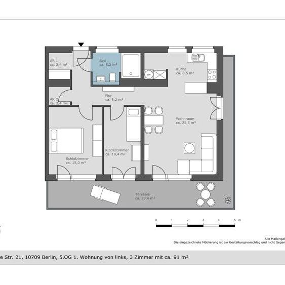 3-Zimmer-Wohnung mit großer Terrasse und Einbauküche im Neubau! - Foto 1