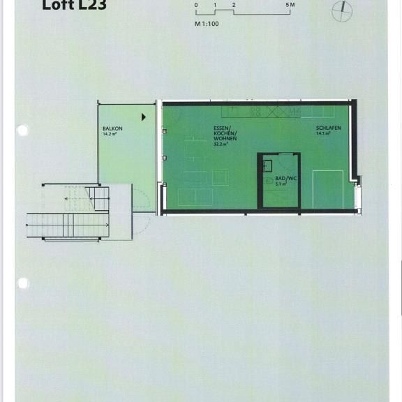 1.5 Zimmer, 2. Stock - Photo 1