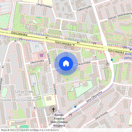 ul. Okocimska, Ulrychów, Wola, Warszawa, mazowieckie